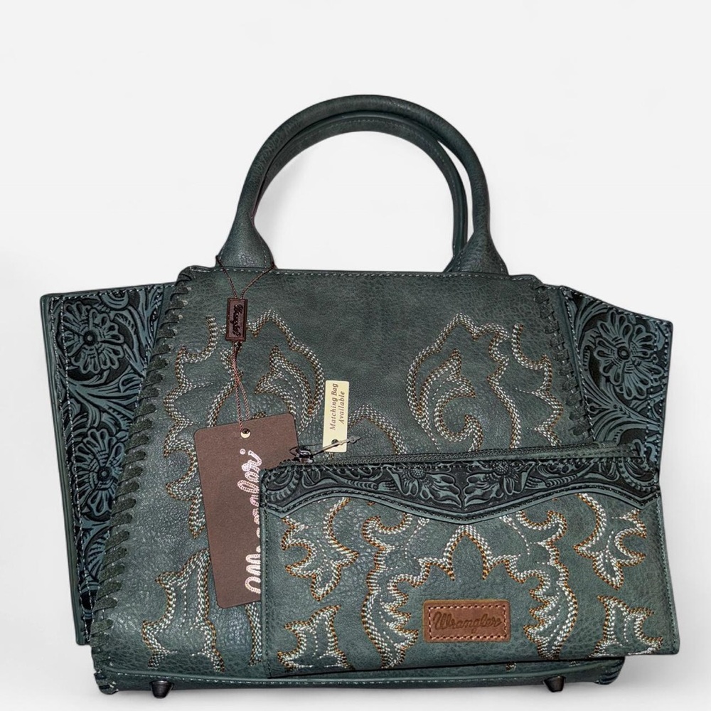 Wrangler Crossbody Bag and Wallet with Embroidery